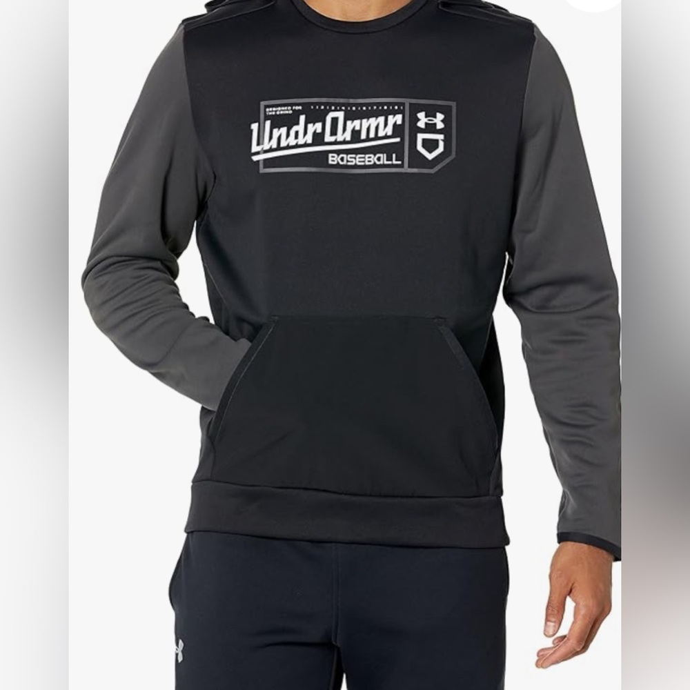 Under Armour men’s baseball graphic hoodie, large NWT